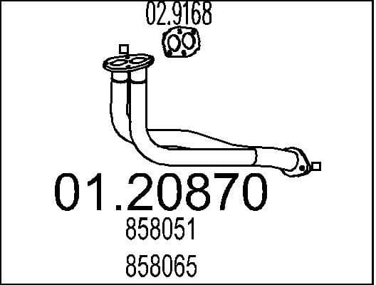 Exhaust Pipe 01.20870