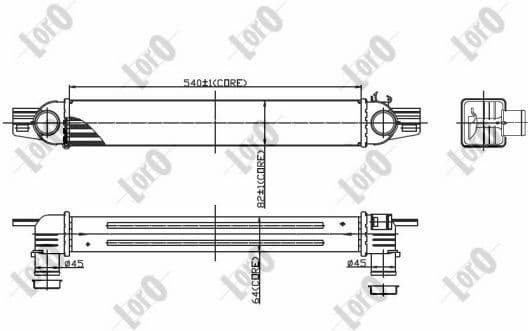 Charge Air Cooler LORO 016-018-0005 - image 3