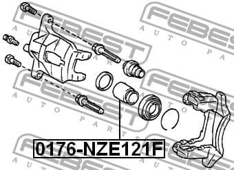 Piston, brake caliper 0176-NZE121F - image 2