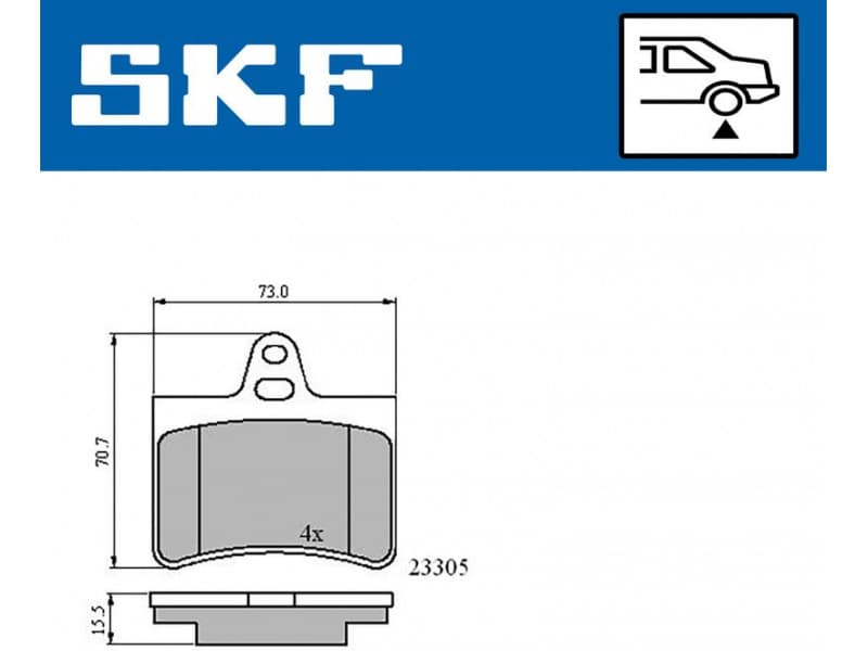 Brake Pad Set, disc brake VKBP90400