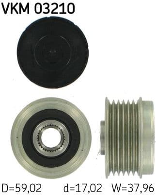 Alternator Freewheel Clutch VKM 03210 - image 2