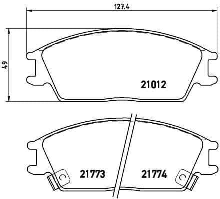 Brake Pad Set, disc brake PRIME LINE P 30 024