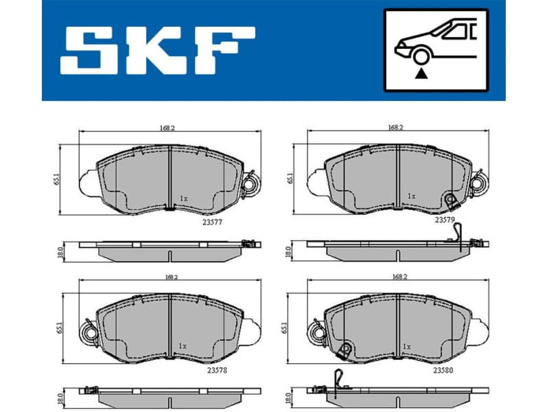Brake Pad Set, disc brake VKBP80489A