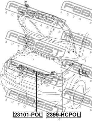Bonnet Cable 2399-HCPOL - image 2