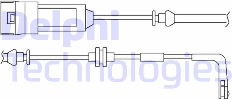 Warning Contact, brake pad wear LZ0186