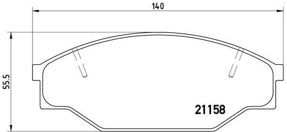 Brake Pad Set, disc brake PRIME LINE P 83 013