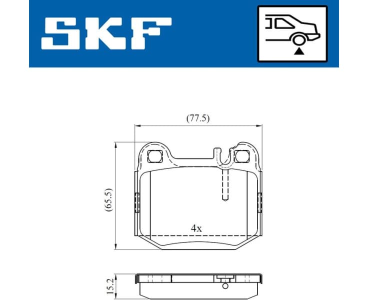 Brake Pad Set, disc brake VKBP90482