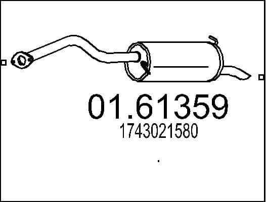 Rear Muffler 01.61359