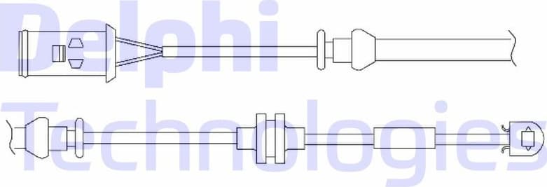 Warning Contact, brake pad wear LZ0176