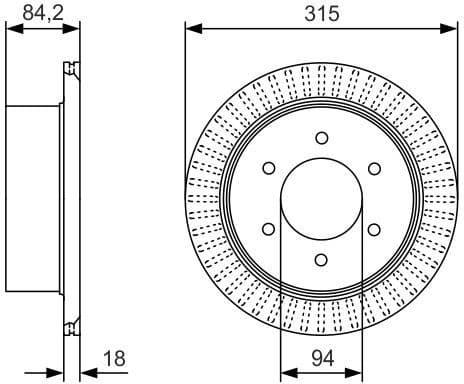Brake Disc 0986479C32