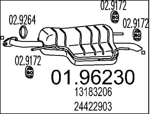 Rear Muffler 01.96230