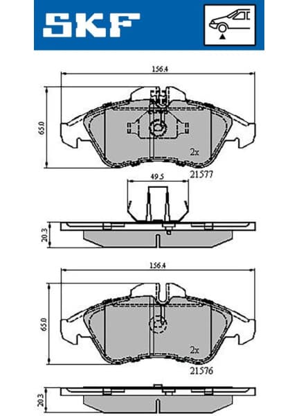 Brake Pad Set, disc brake VKBP80254