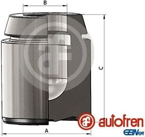 Piston, brake caliper D025493