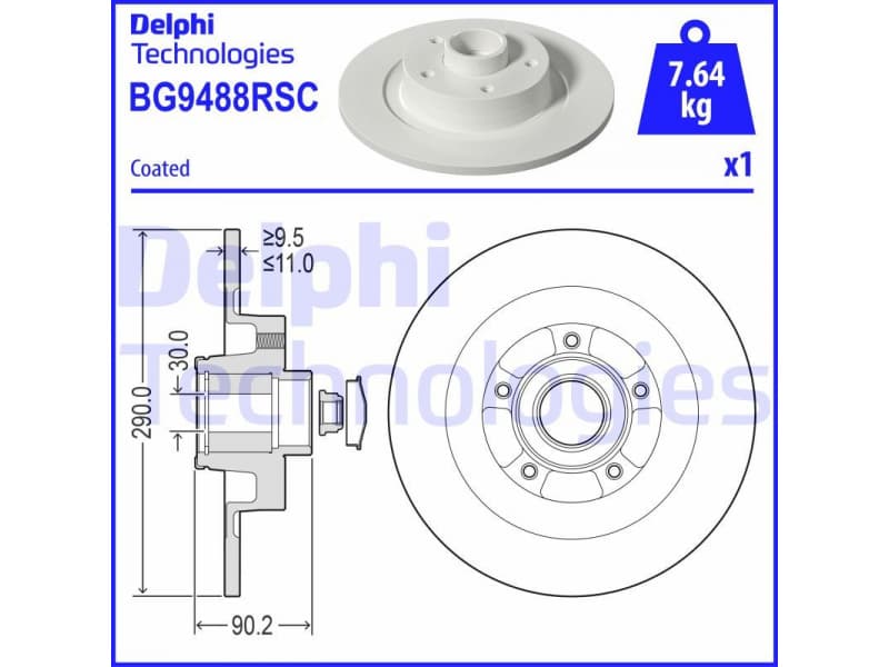 Brake Disc BG9488RSC