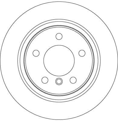 Brake discs kit rear, (2pcs), Top Quality DF6137 - image 2