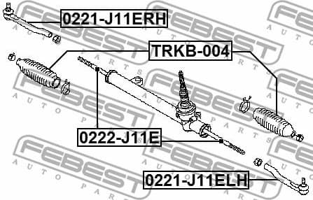 Tie Rod End 0221-J11ELH - image 2
