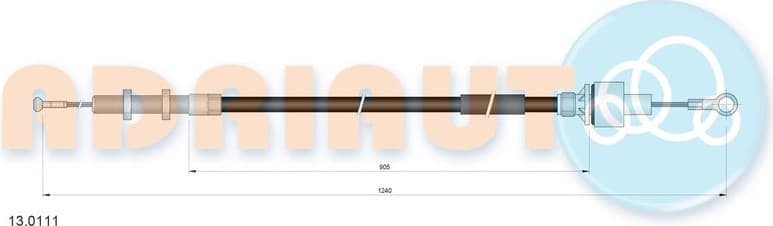 Cable Pull, clutch control 13.0111
