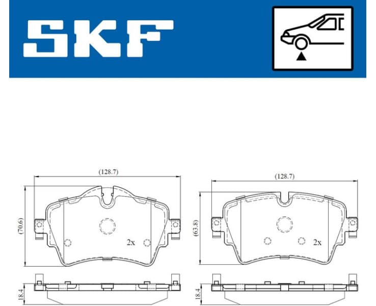 Brake Pad Set, disc brake VKBP80153