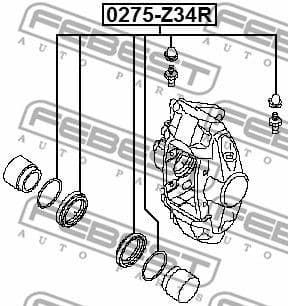 Repair Kit, brake caliper 0275-Z34R - image 2