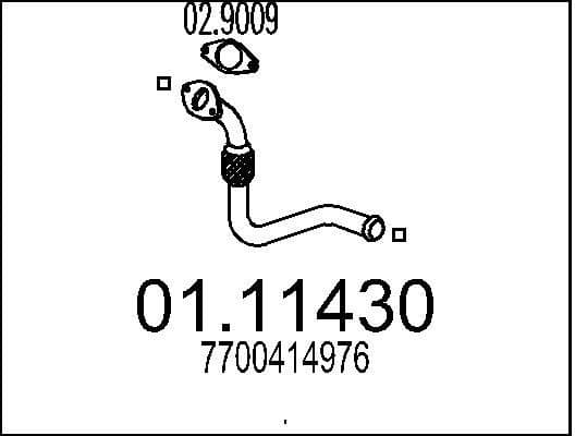 Exhaust Pipe 01.11430