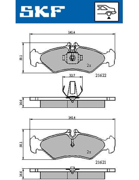 Brake Pad Set, disc brake VKBP90485