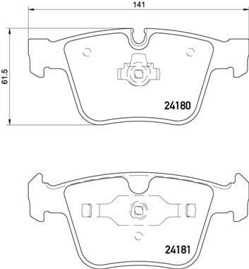 Brake Pad Set, disc brake PRIME LINE P 50 116