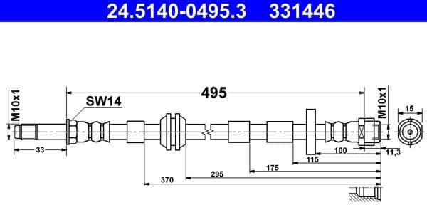 Brake Hose 24514004953