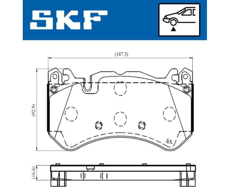 Brake Pad Set, disc brake VKBP80643E