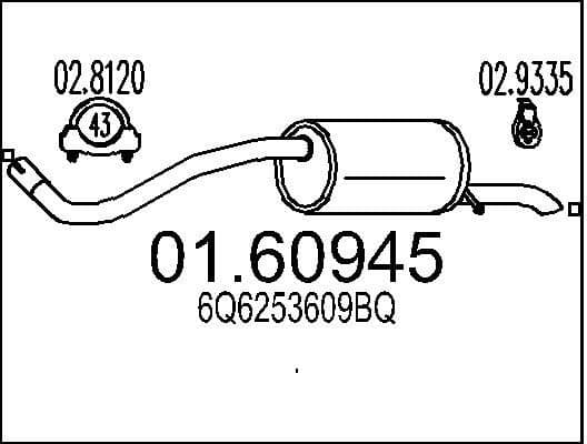 Rear Muffler 01.60945