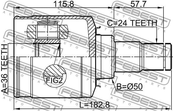 Joint Kit, drive shaft 0411-GALH - image 2