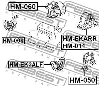 Mounting, engine HM-060 - image 2