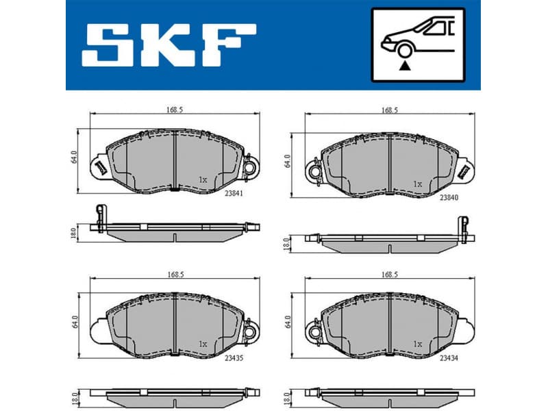Brake Pad Set, disc brake VKBP80300A