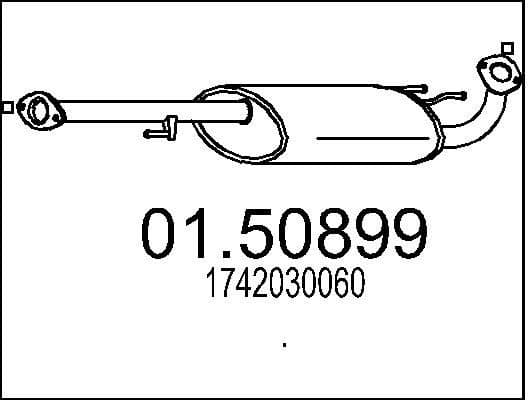 Centre Muffler 01.50899