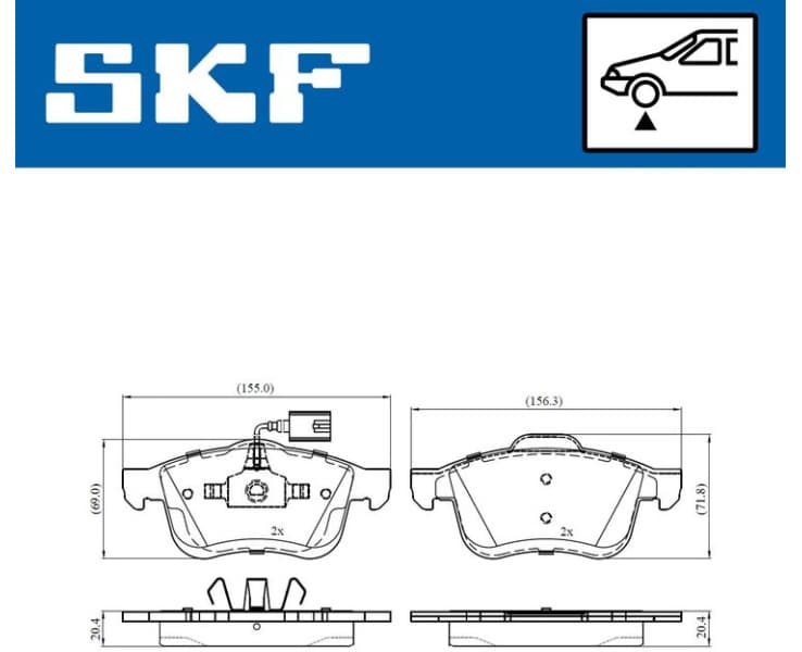 Brake Pad Set, disc brake VKBP80476E