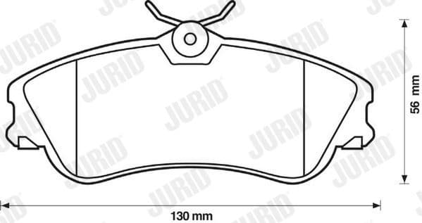 Brake Pad Set, disc brake Jurid White Low Dust 571966JC - image 2
