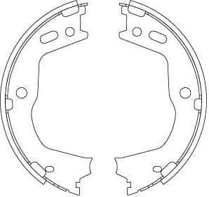 Brake Shoe Set, parking brake GS8803 - image 3