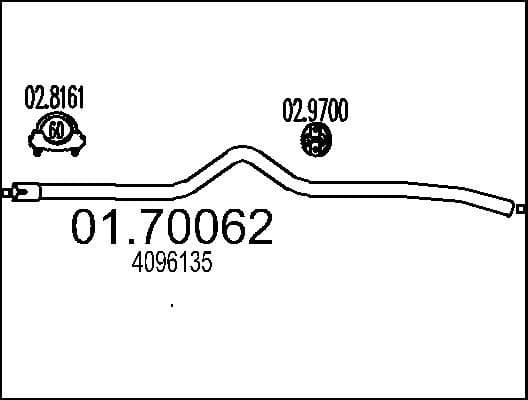 Exhaust Pipe 01.70062