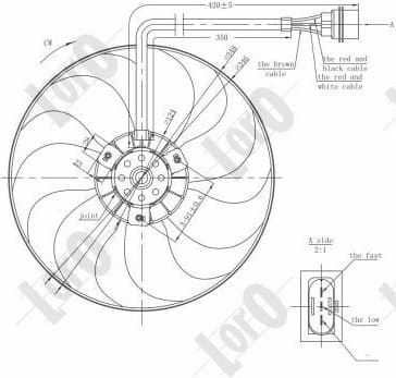Fan, engine cooling LORO 053-014-0001 - image 3