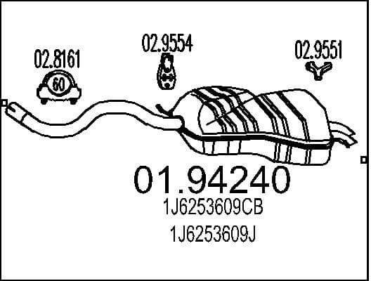 Rear Muffler 01.94240