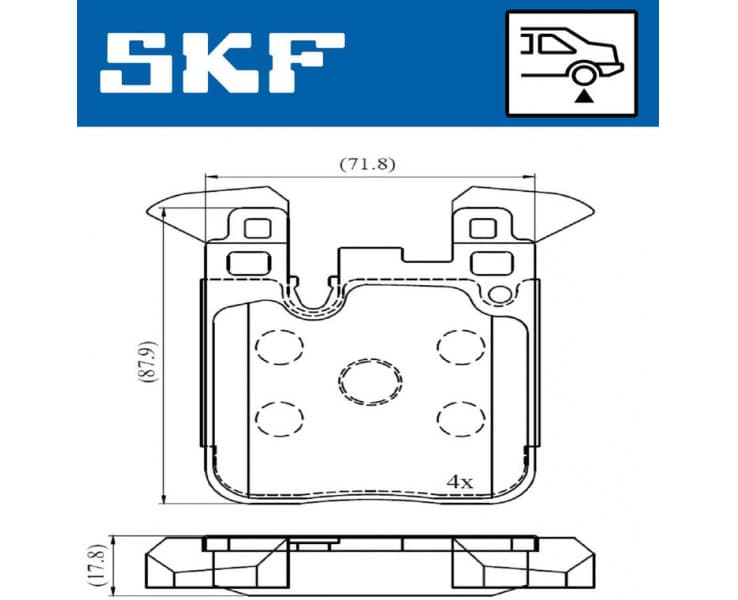 Brake Pad Set, disc brake VKBP90554