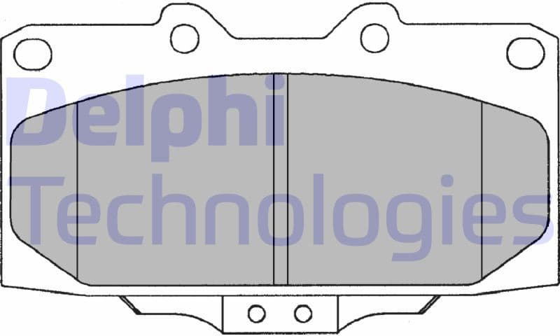 Brake Pad Set, disc brake LP1020