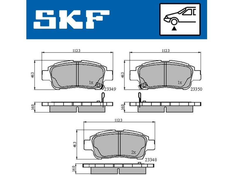 Brake Pad Set, disc brake VKBP80459A