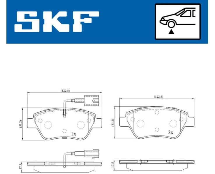 Brake Pad Set, disc brake VKBP80145E
