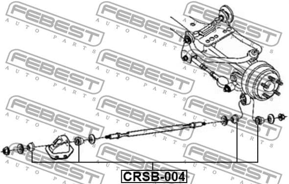 Mounting, control/trailing arm CRSB-004 - image 2