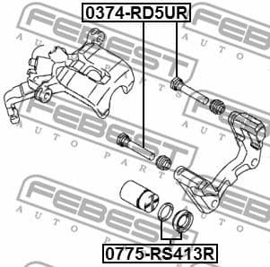 Repair Kit, brake caliper 0775-RS413R - image 2