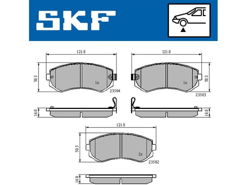 Brake Pad Set, disc brake VKBP80535A