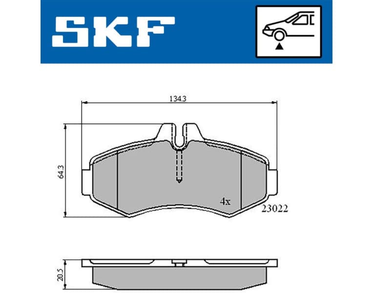 Brake Pad Set, disc brake VKBP80412