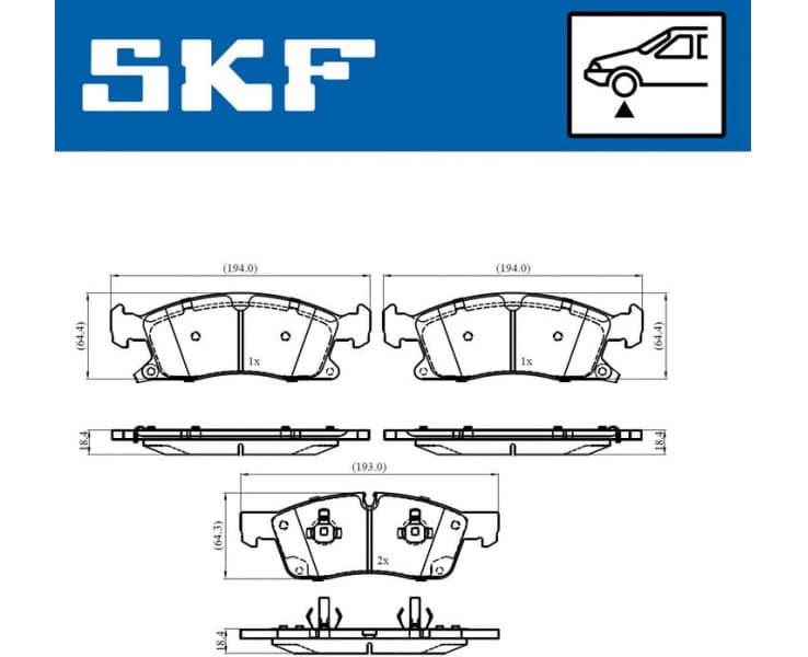 Brake pads front VKBP 80639 A