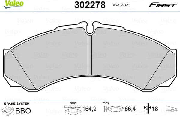 Brake Pad Set, disc brake ESSENTIAL 302278