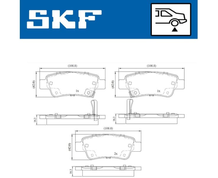 Brake Pad Set, disc brake VKBP90623A